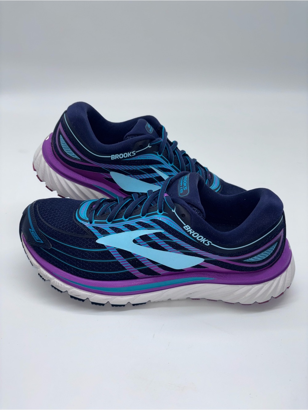 Brooks Glycerin 15 Navy, Purple & Aqua Women's Running Sneakers